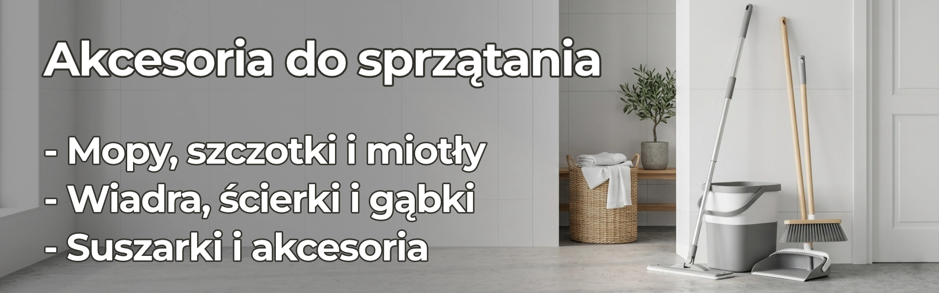 Artykuły i akcesoria do sprzątania hurt – mops, szczotki, ściereczki i gąbki w hurtowni Egral Grudziądz